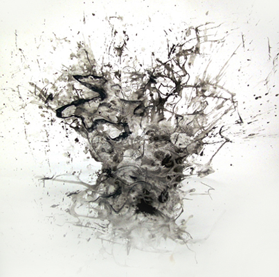 abstract ink splatter