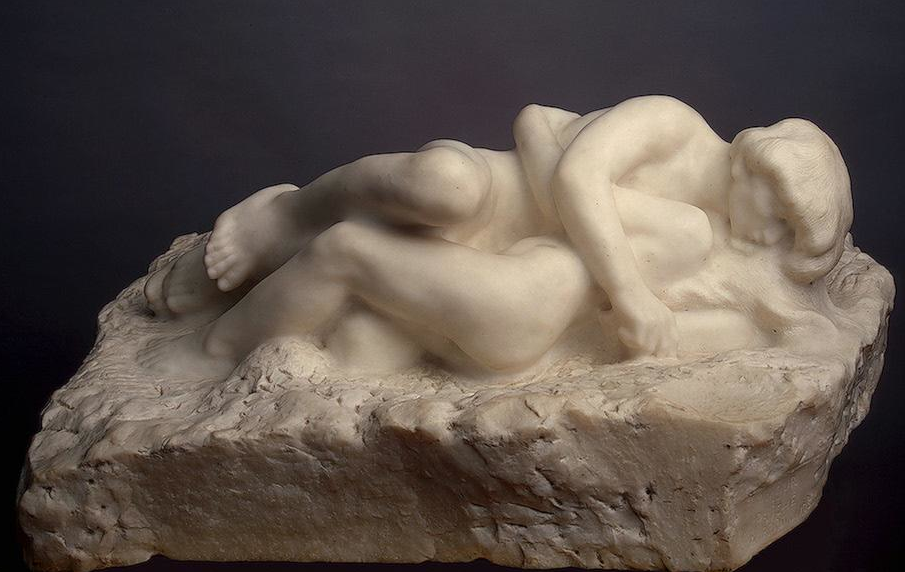 Escultura: Cupido y Psyche, por Auguste Rodin, 
