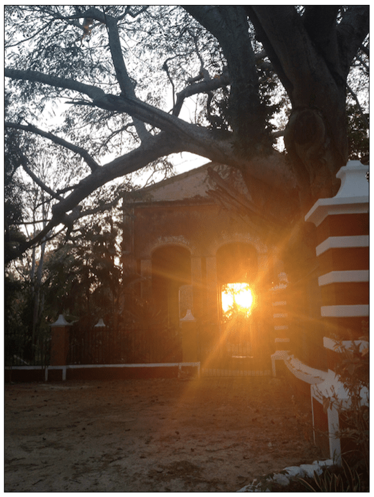 Así de hermosa cae la tarde en la Hacienda Santa Rosa.