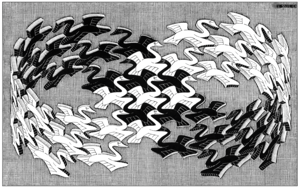 Dibujo: M. C. Escher