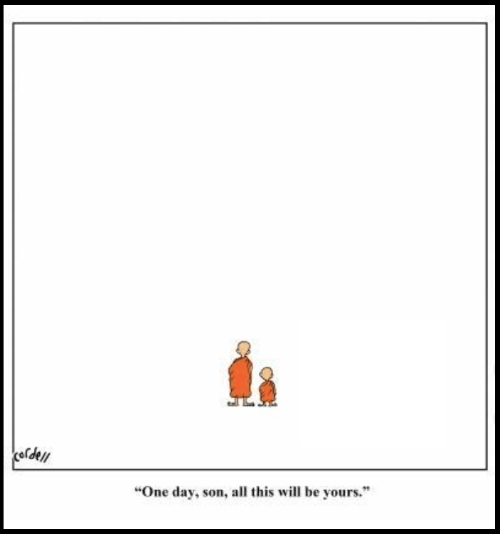 Cartón tomado de la página de Facebook de Buddhist Humor